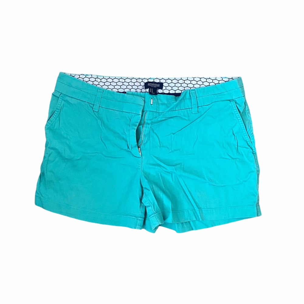 British Khaki Mint Green Chino Short Size 12